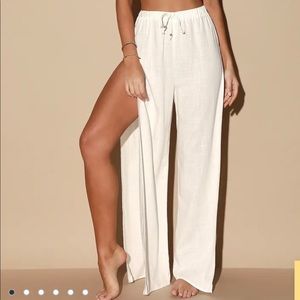 Beach Cover Pants | White